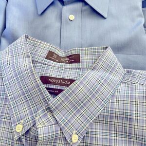 three dress shirts, 2 Nordstrom and 1 Faconnable